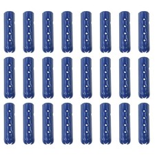 24Pcs 23mm Open Mouth Shoelace Tips Caps, Blue