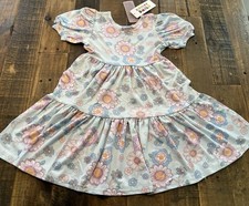 Dot Dot Smile  Size 3/4 girls Tier dress New with tags attached  Slinky material