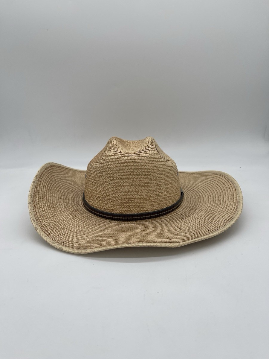 Men\'s Classic Straw Cowboy Hat with Decorative Band - Tan hooey-by-resistol-del-rio-tan-  main image 4