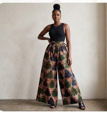 African Print Palazzo Pants M-XL
