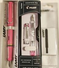 BNIB LAMY Safari Fountain Pen Pink, PRERA Clear Fountain Pink, T10 Refill