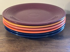 Fiesta Fiestaware 10 1/2" Dinner Plates Classic Rim Set of 6 