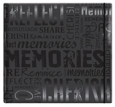 MBI Embossed Gloss Expressions 12.5x13.2 Inch Scrapbook Embossed with Memorie...