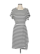 Chaps Women White Casual Dress L