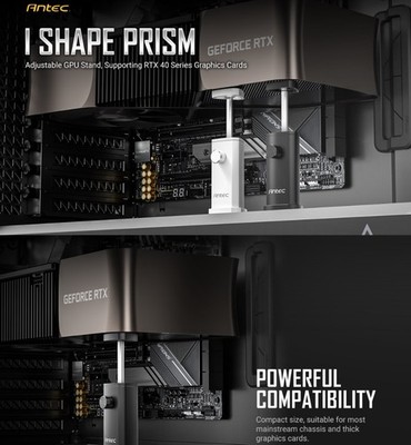 Antec IGPU, VGA Bracket Holder. Solid Construction & durability - Black