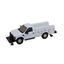 Atlas HO 30000163 Vehicle 2008 Ford R F-350 Hi-Rail Pickup Truck - Assembled