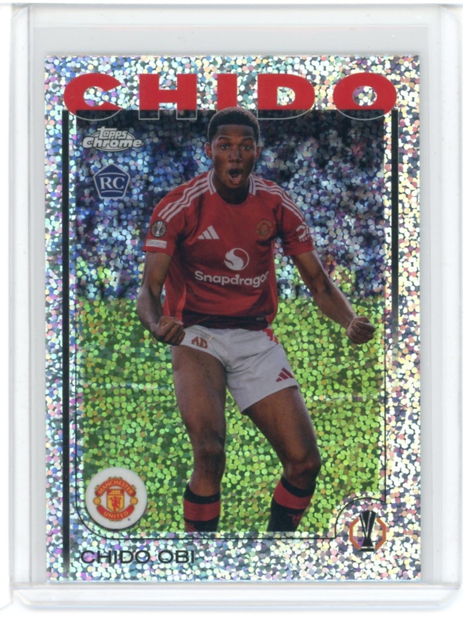 2024-25 TOPPS CHROME UEFA CLUB COMPETITIONS SPECKLE REFRACTOR CHIDO OBI #14