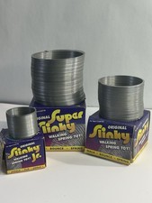 Slinky Brand Original, Super Slinky, Slinky Jr, Vintage And Retro, Used Boxes