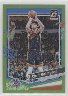 2023-24 Panini Donruss Optic Lime Green Prizm 69/149 Chet Holmgren #114 1c8t