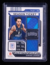 Shane Larkin 2025-26 Panini Contenders EuroLeague Dual Swatches Patch ① [wyf31