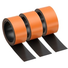 Dry Erase Strips Magnetic, 3 Pack Refrigerator Magnets Strip Label, Black