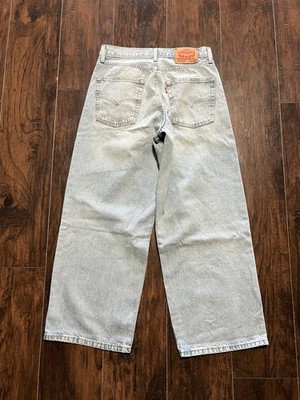 Levi s Extra Baggy Wide Leg Jeans Men s 30x30 Light Blue Wash Skater Surf Y2K