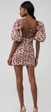 ASTR the Label Verina Floral Mini Dress Red Multi Floral Size M