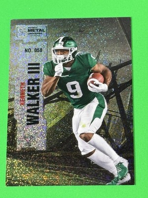 2022 Skybox Metal Universe Kenneth Walker III Michigan St. /299 #058