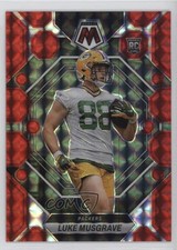 2023 Panini Mosaic Rookies Red Mosaic Prizm Luke Musgrave #343 06l3