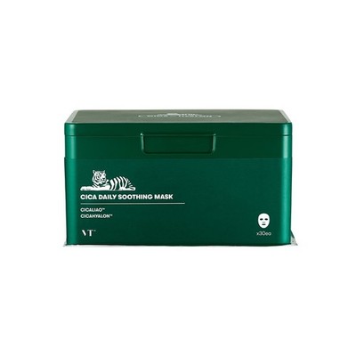VT Cosmetics Cica Tägliche beruhigende Maske - 30 Stück
