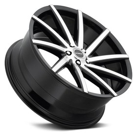 Strada Sega Wheels 20x8.5 (35, 5x114.3, 72.6) Black Rims Set of 4