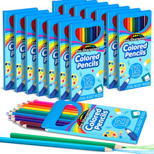 168 Count Colored Pencils for Kids, 14 Pack Bulk 12 Colors Coloring Pencils, Pre