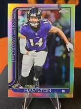 2025 Topps Chrome Football - Kyle Hamilton Refractor (#29) Baltimore Ravens