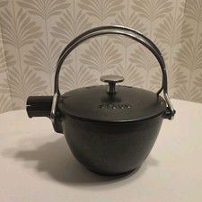 Staub Round Enameled Cast Iron Tea Kettle, 1 ...