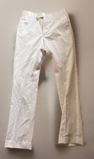 Indochino Ivory Tuxedo Pants Mens 27x29 Slim Satin Stripe Wedding Formal NWT