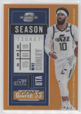 2020 Panini Contenders Optic Season Ticket Orange Prizm 41/49 Mike Conley #2 5b1