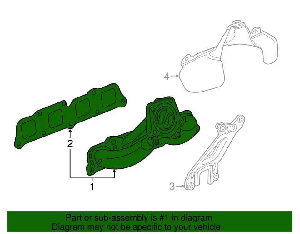 Coletor de escape genuíno GM 12670220 - Imagem 4 de 4
