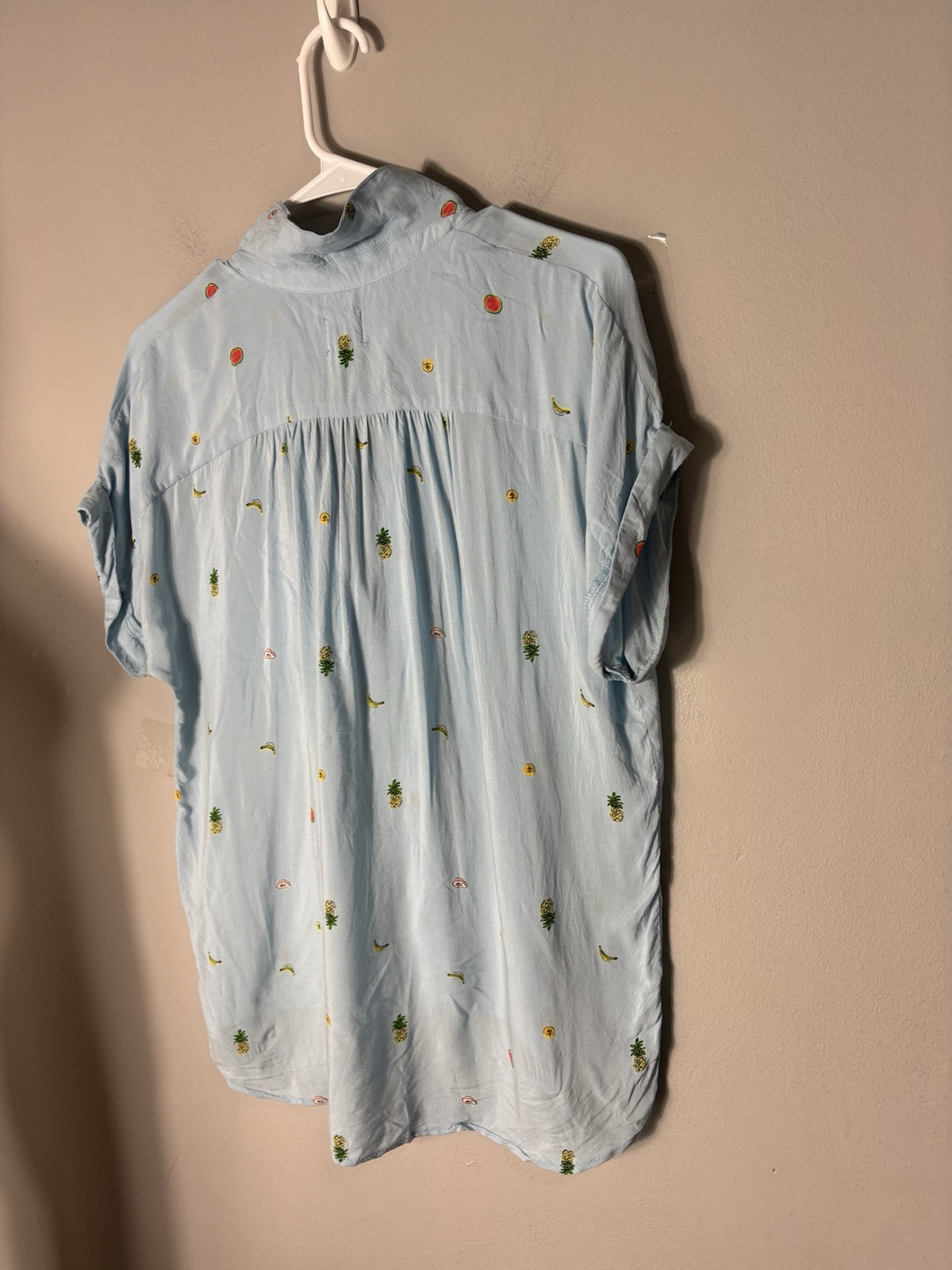 Workshop republic High Low Button Down Shirt FRUI… - image 11