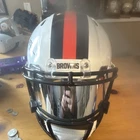 David Njoku  Cleveland Browns Autographed Football Helmet Beckett Authenticated