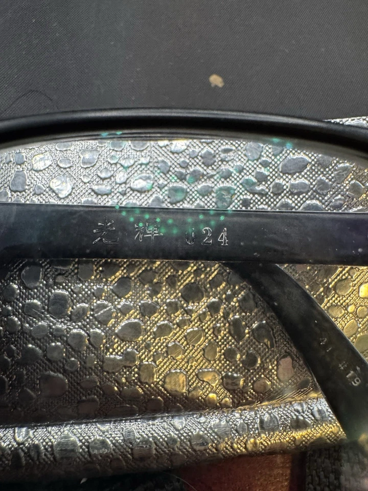 MASUNAGA 024 Black Eyeglasses Gray Handmade in Japan Read !! 51mm - Image 2 of 4