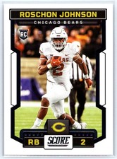2023 Score #335 Roschon Johnson RC - Chicago Bears