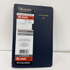At-A-Glance 2027 70-075-20 Calendar Planner Weekly New Year Navy Blue