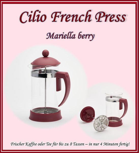 Kaffeepresse French Press Kaffeebereiter Teebereiter Teekocher Cilio Mariella-image