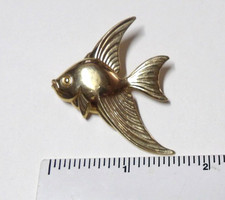 6.6 Grams 10K Gold Forstner Angel Fish Pin Marked 10K 2356.28 per troy oz