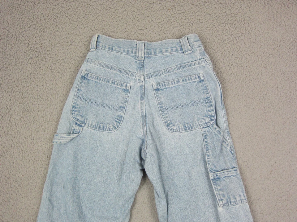 Jeans Glory Desteñidos Vintage Juveniles 12S 22x26 Azul Carpintero Denim Lavado Claro Años 90 Foto 2 de 4