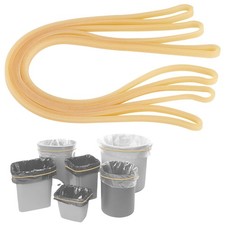 Set of 3 Yellow Heavy Duty Trash Can Rubber Bands - Fits 13-32 Gallon Cans