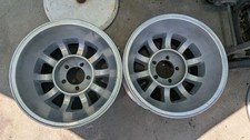 Pair Vintage 15 X 10 Western Bullet Wheels Fordgm Car Van Mopar Camaro Custom