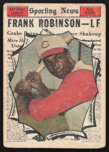 1961 Topps Baseball Frank Robinson #581 Cincinnati Reds