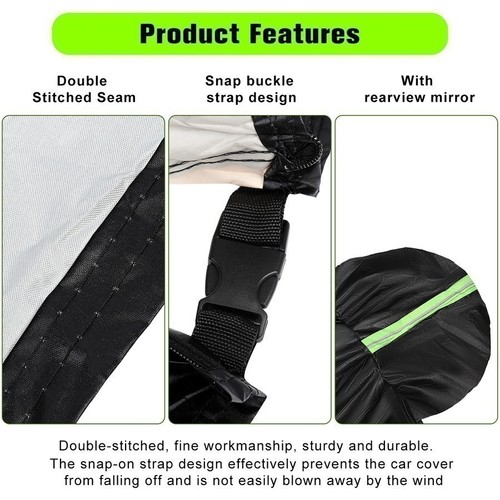 XXL Large Waterproof Full SUV Car Cover Snow Dust All Weather Protector US - Picture 6 of 11