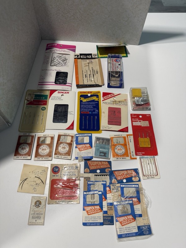 Large Vintage Sewing Needle Lot Assorted