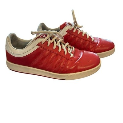 Men s Sergio Tacchini Red Leather Sneakers Size 10.5