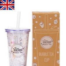 Chic 16oz Reusable Bubble Tea Cup & Straw Gift Set - Leak Proof for Hot & Cold