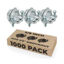 OHLECTRIC Cable Connectors ⅜ NM Connectors (Fits ½” Knockouts -