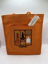 Longaberger Homestead Halloween Tote Bag W/ Protector
