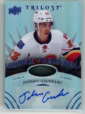 Johnny Gaudreau 2014-15 Upper Deck Trilogy RC Premieres Auto /225 #135 Level 2