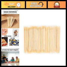 Bamboo Toothpicks 6000 Count - Double-Pointed...
