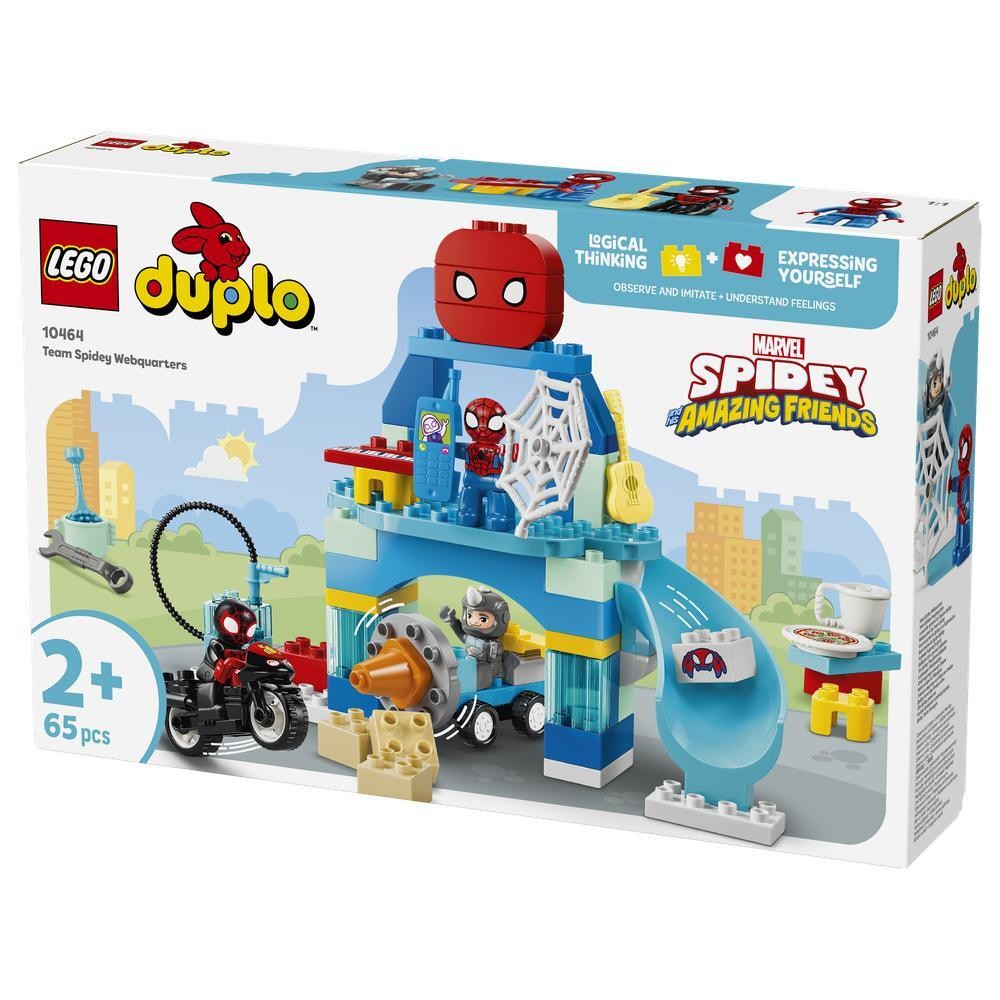 LEGO DUPLO Marvel Spidey Webquarters Building Set for Toddlers 10464