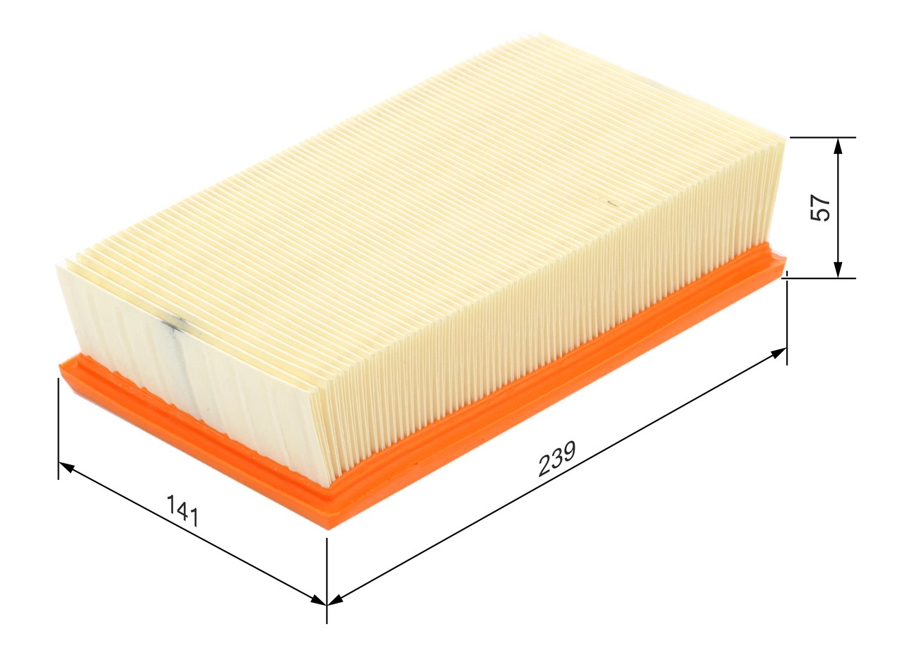 For Renault - Modus f/JP0 1.4 1.6 1.5D 1.2 2004-2013 165460588R Air Filter Bosch - Image 2