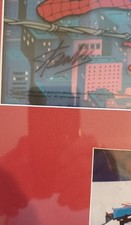 Rare Signed Stan Lee Cell From Marvel Studios With Photgraph Of Stan Lee