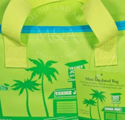1 Trader Joe's 2026 Mini Insulated Tote Summer Fun Ltd Ed Pink